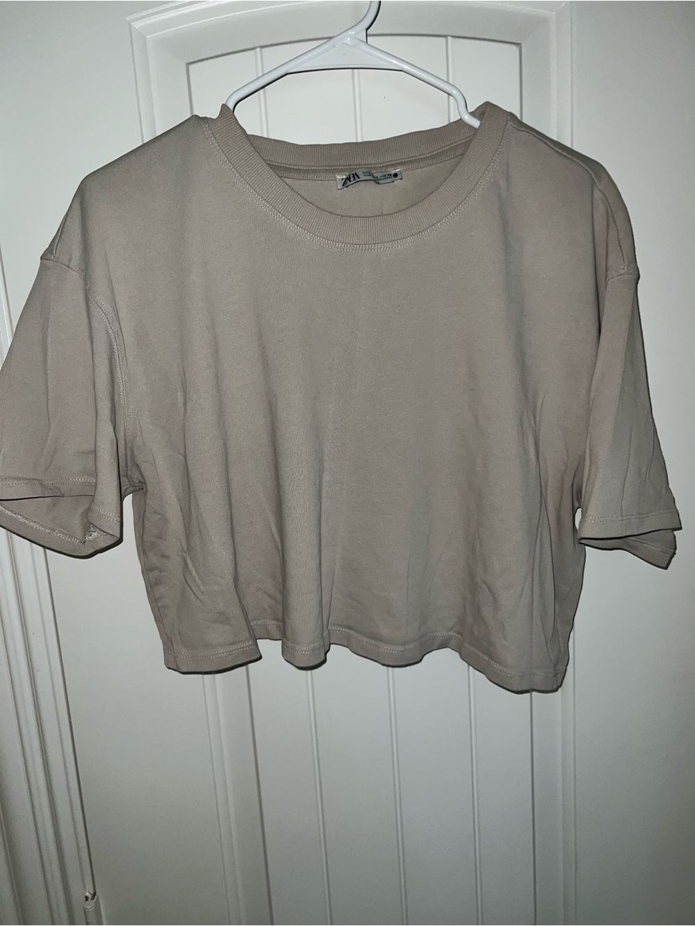 ZARA Cropped Crewneck Tee and Pant Set